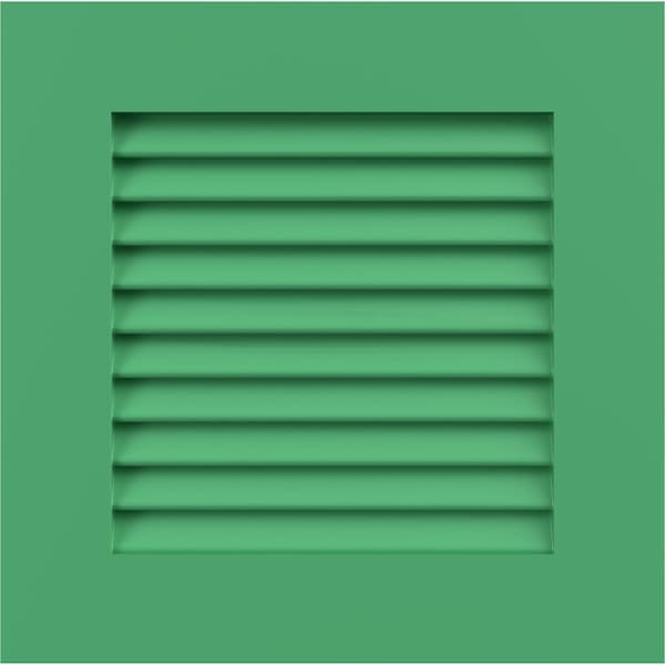 Ekena Millwork 12"W x 12"H True Fit PVC Louver Shutters Sample, Lilly Pads SAMPLE-TFPLVLP - main
